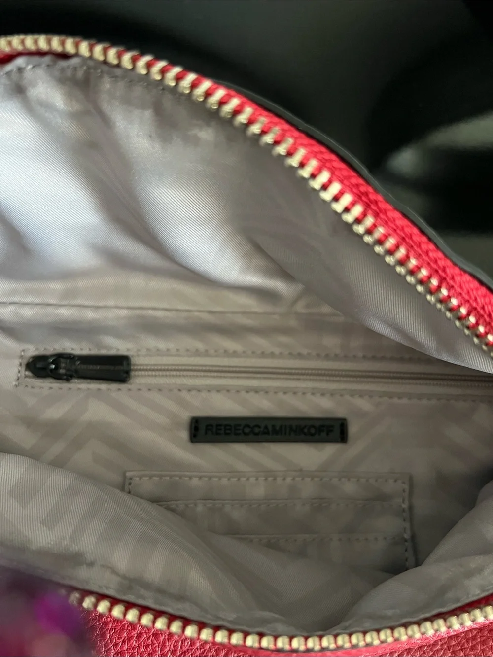Rebecca Minkoff Hot Pink Pebbled Leather Crossbody Belt Bag
